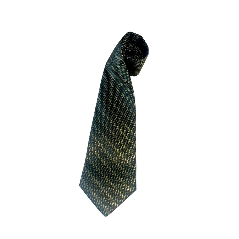 Alfred Sung Green Silk Neck Tie